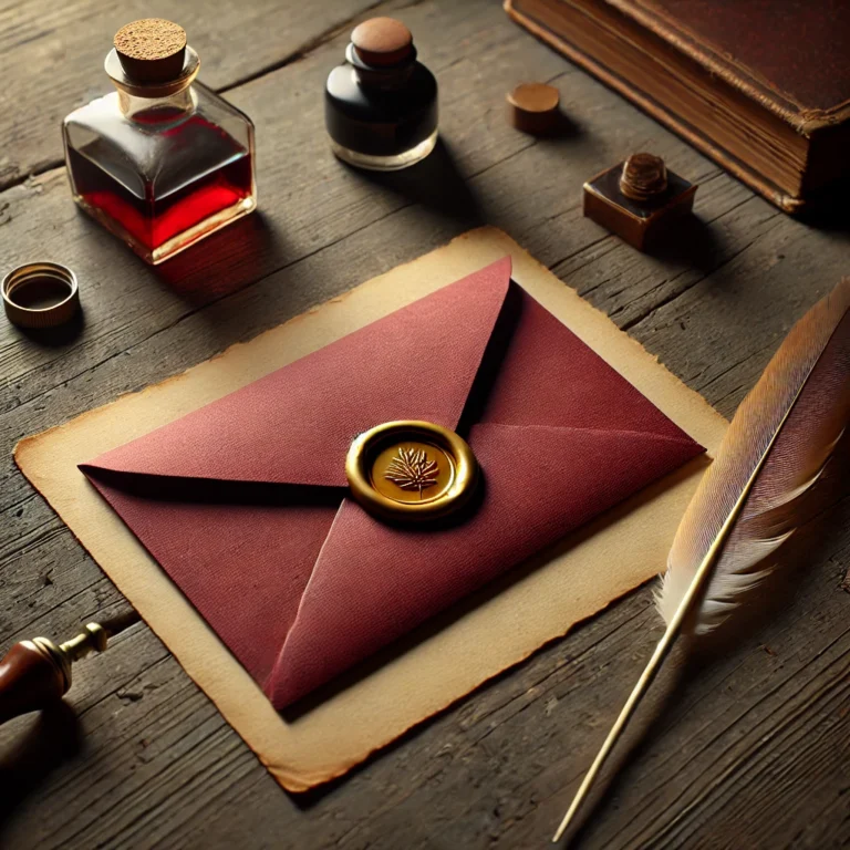 Enveloppes Élégante Rouge